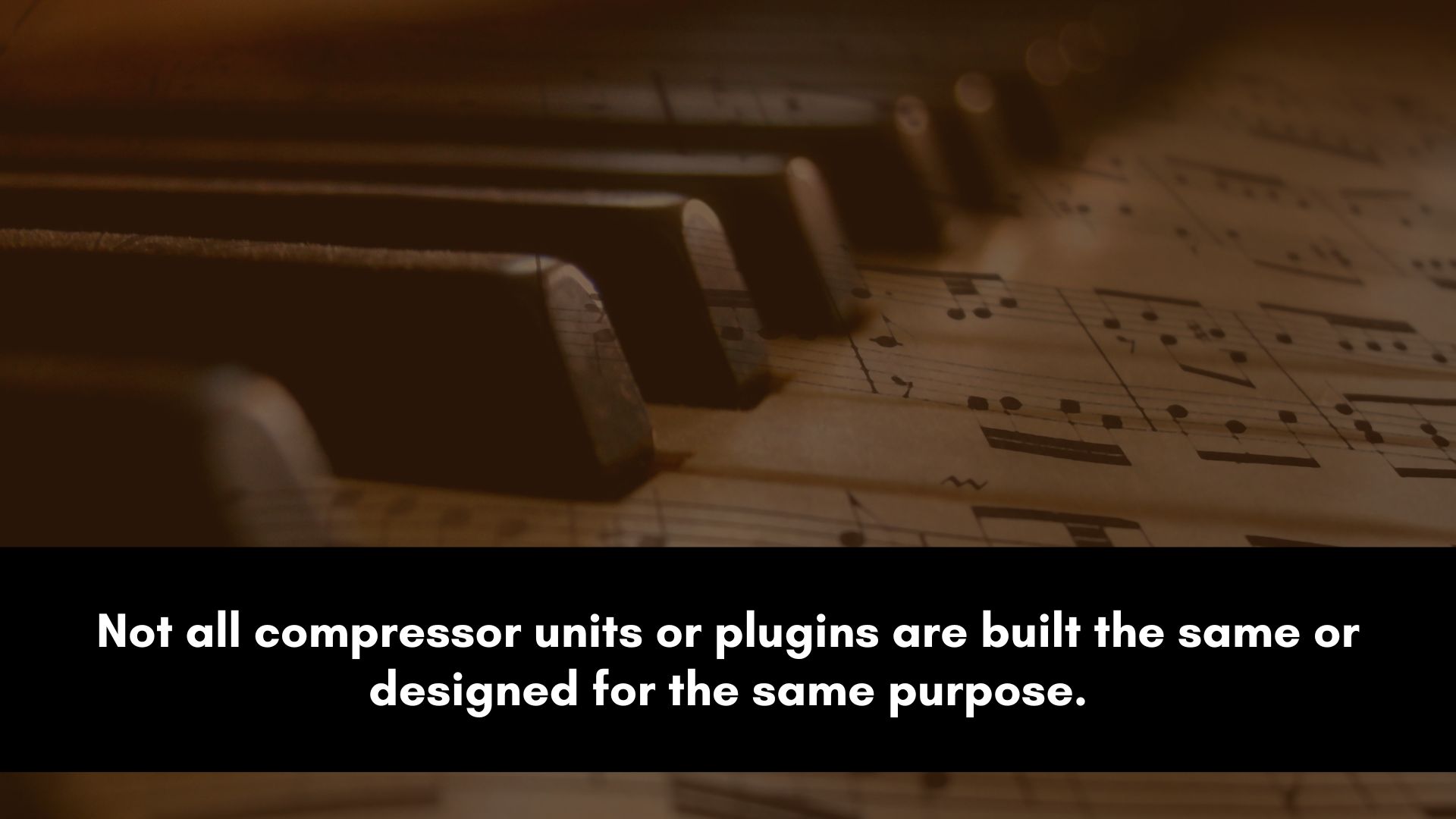 The right type of compressor for piano