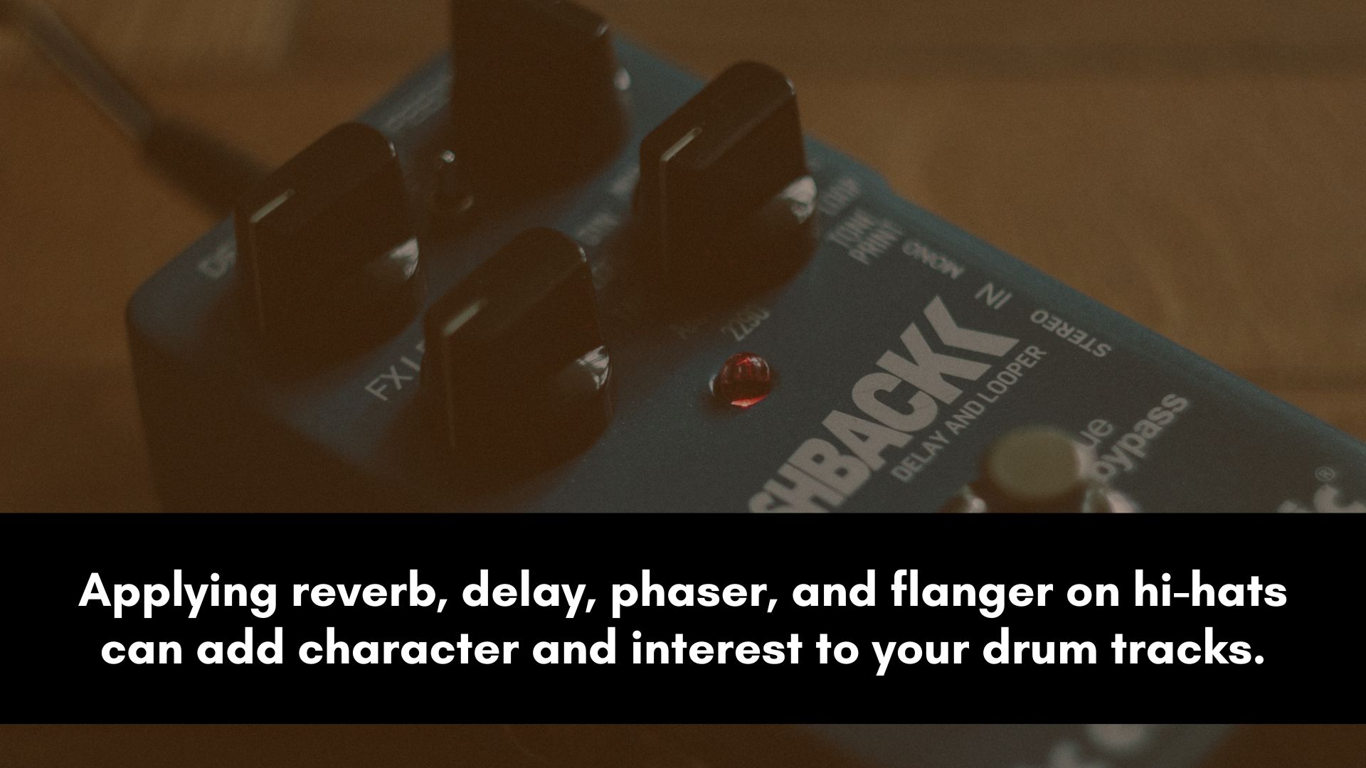 time-based effects on drums