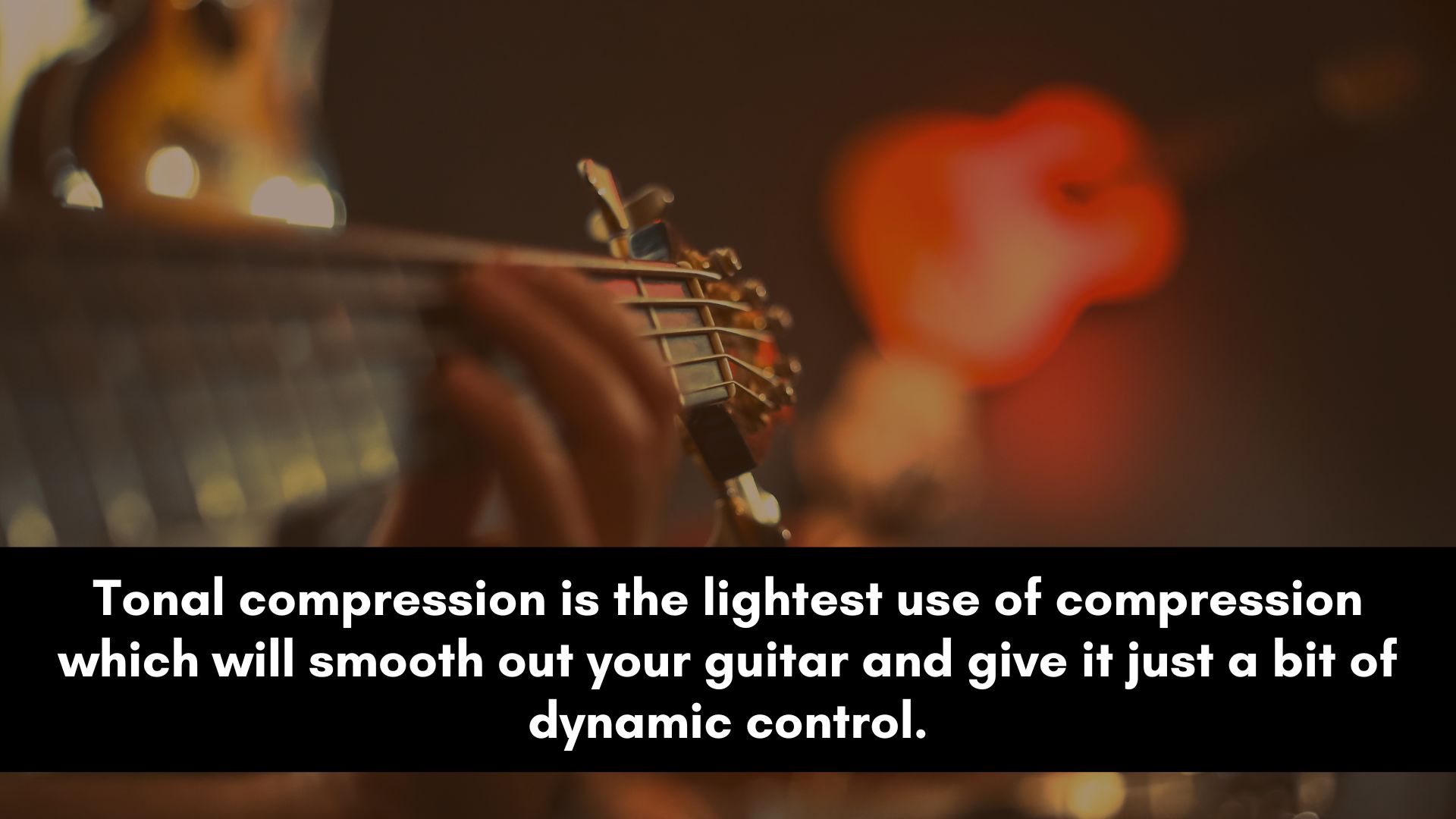 Tonal compression on electric guitar