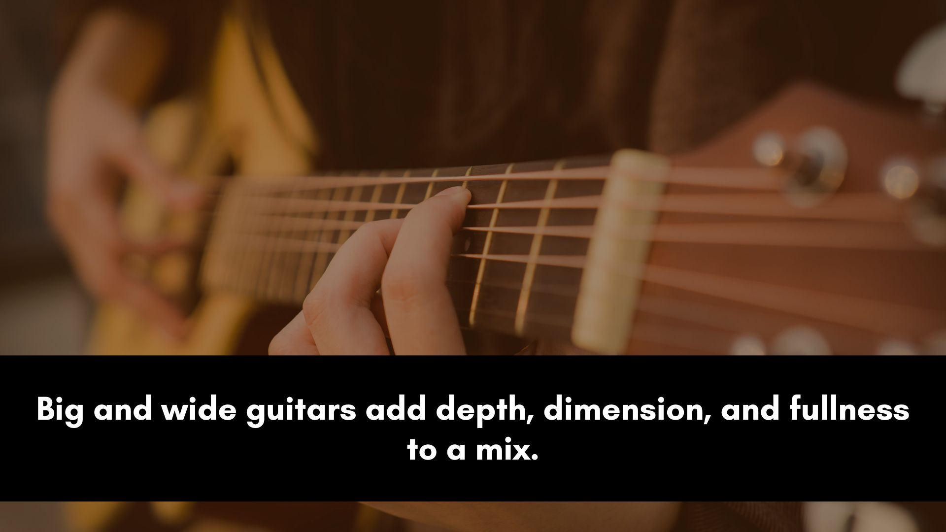 Big and wide guitar