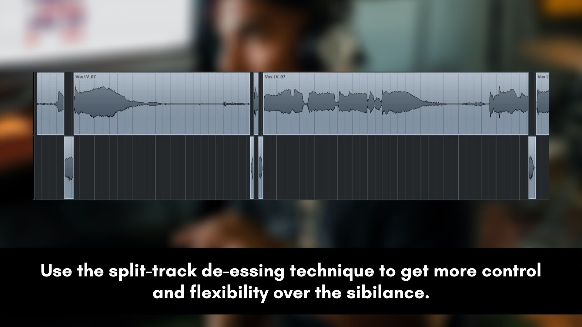 split track de-essing
