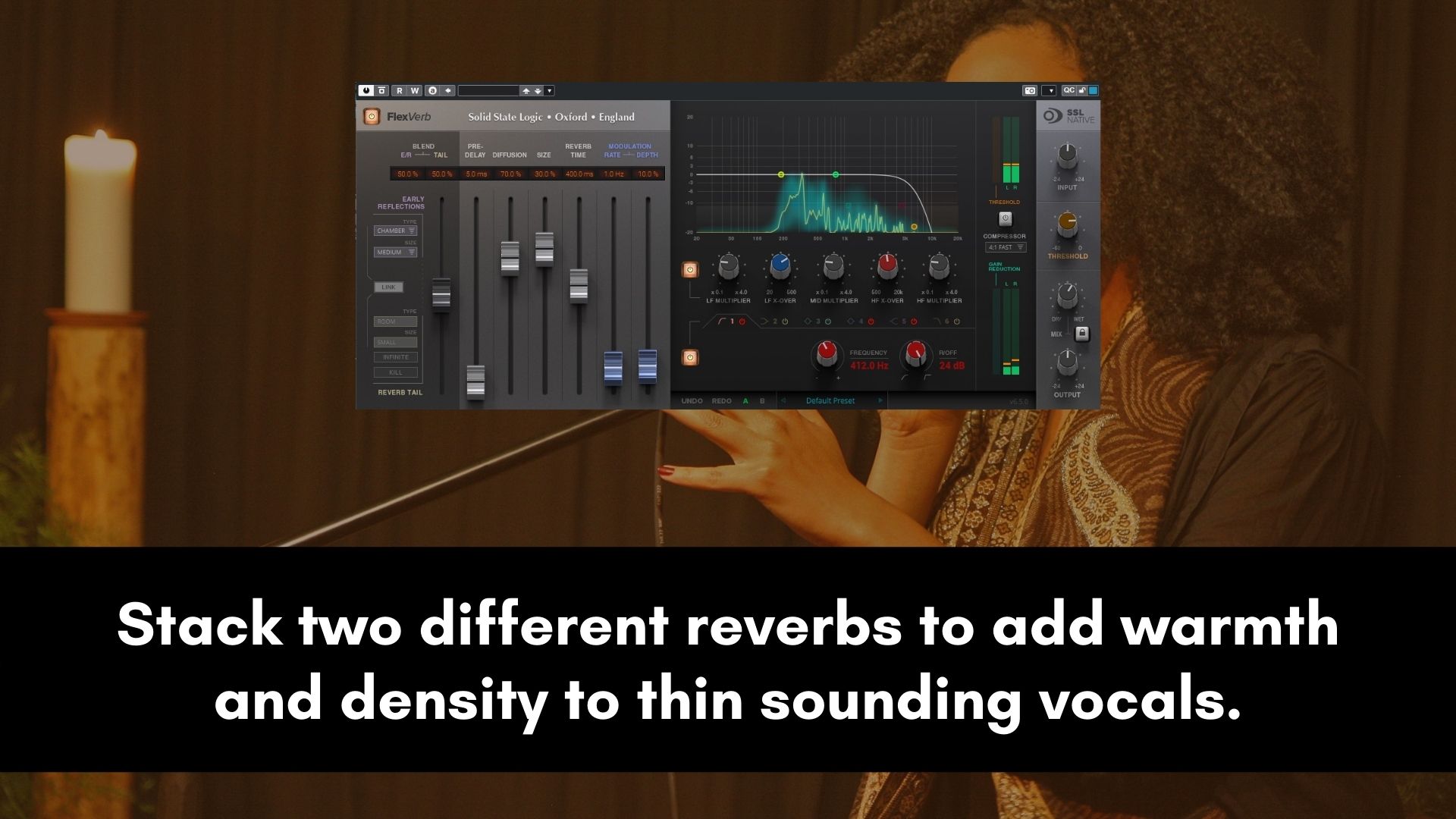 add warmth and density to vocals