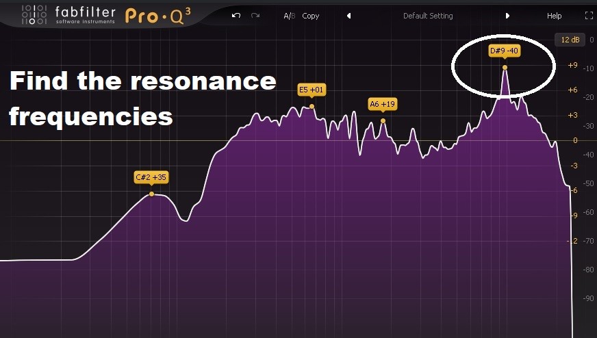 Detect Resonance on a Vocal