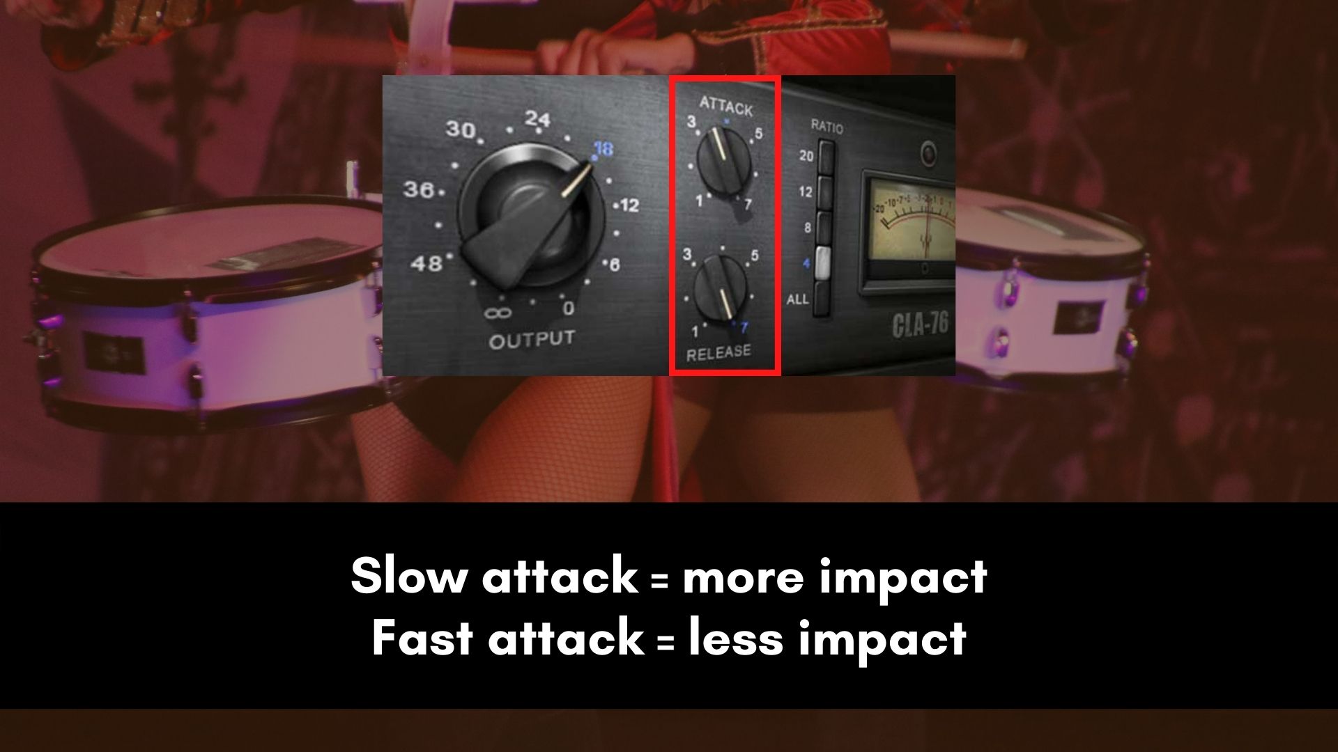 Snare Compression Attack & Release