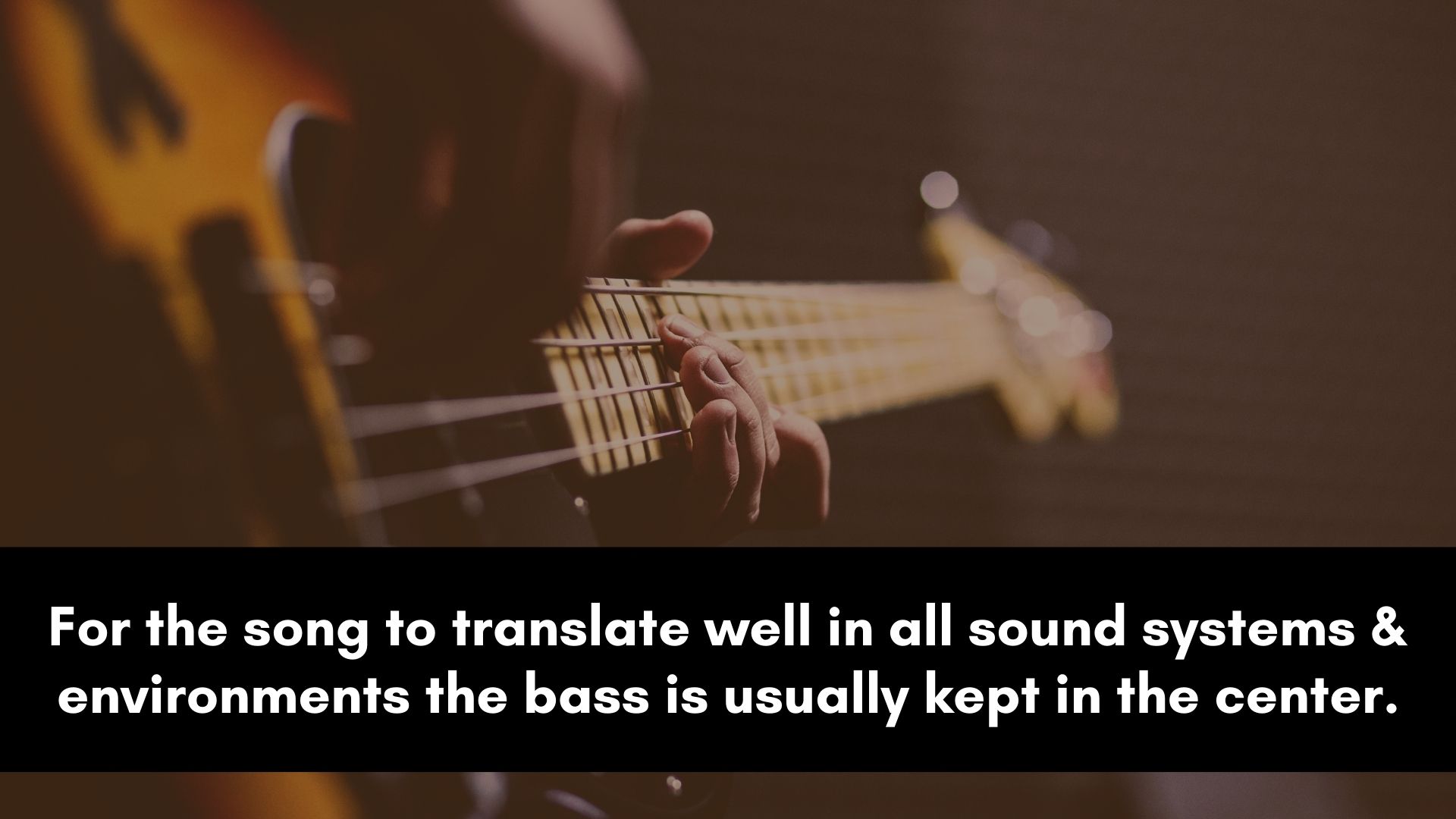 Where to Pan Bass in a Mix