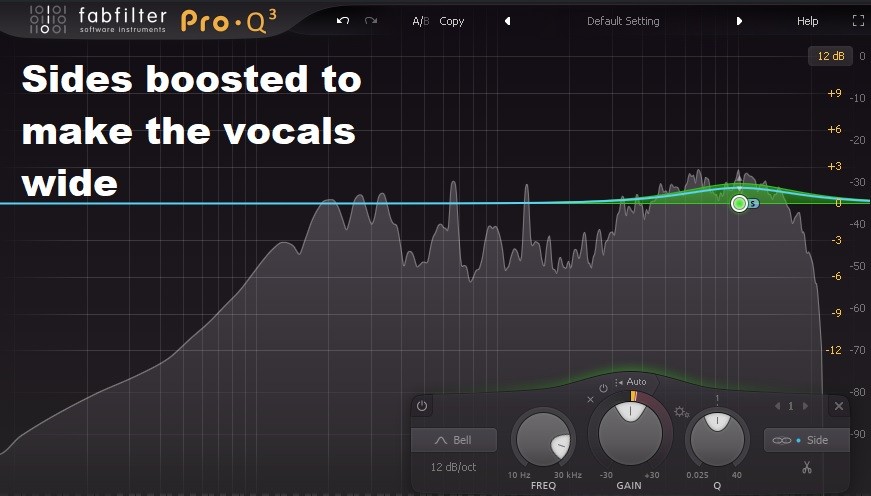 making vocals wide