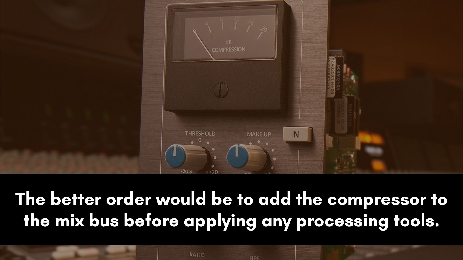When to Use a Mix Bus Compressor